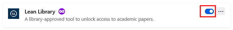 How do I force restart the Lean Library extension in my browser? 1.png